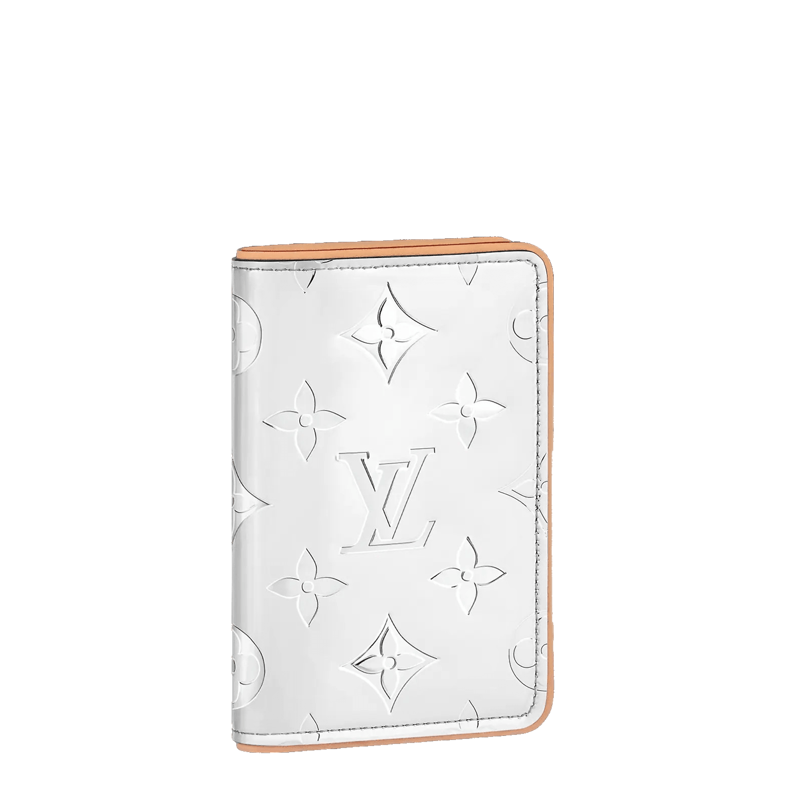 Louis Vuitton Slender Pocket Organizer Monogram Mirror Coated Canvas Silver  1830091